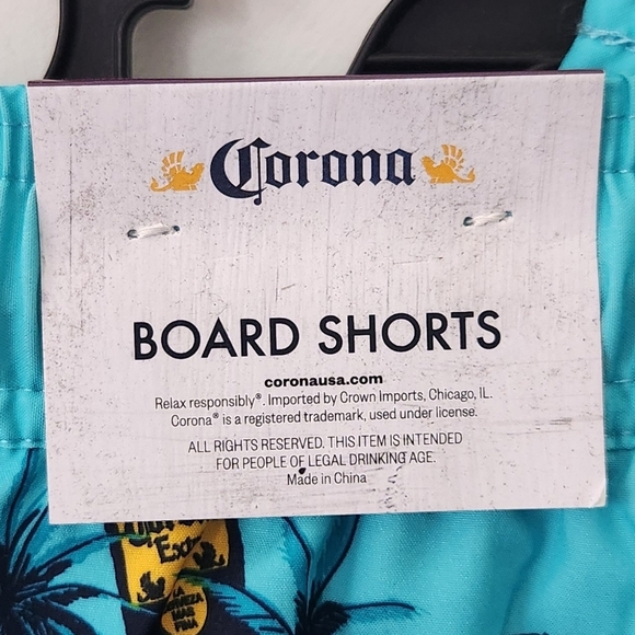 ๐๏ธ Corona Tropical Board Shorts โ Menโs 2XL 44/46, NWT, Beach Swim Trunks - Picture 4 of 16